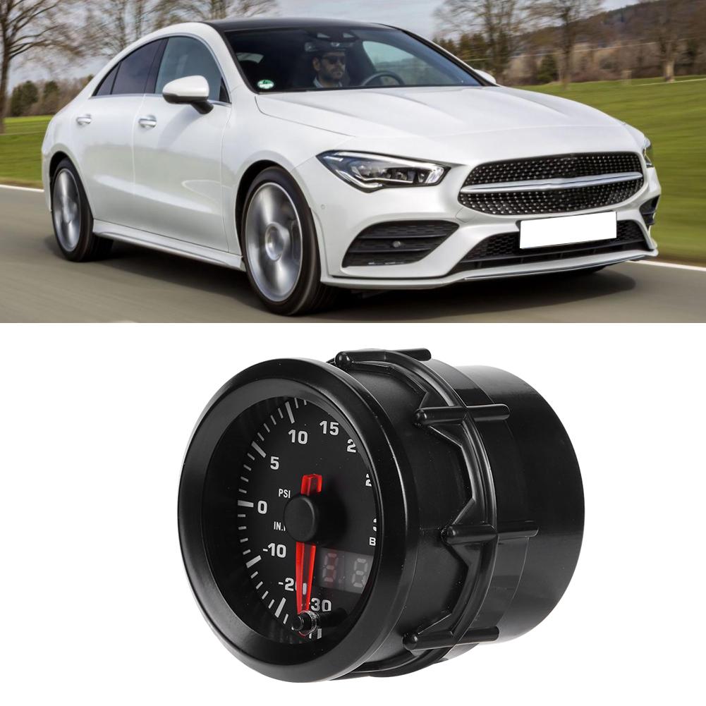 Turbocharged Pressure Gauge Universal Car Auto Instrument 52mm 2.0in