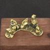 Creative Chicken Eating Rice Brass Ornaments Cute Rural Animal Handicrafts Retro Desktop Chicken Tea Pet Home Decor Wholesale