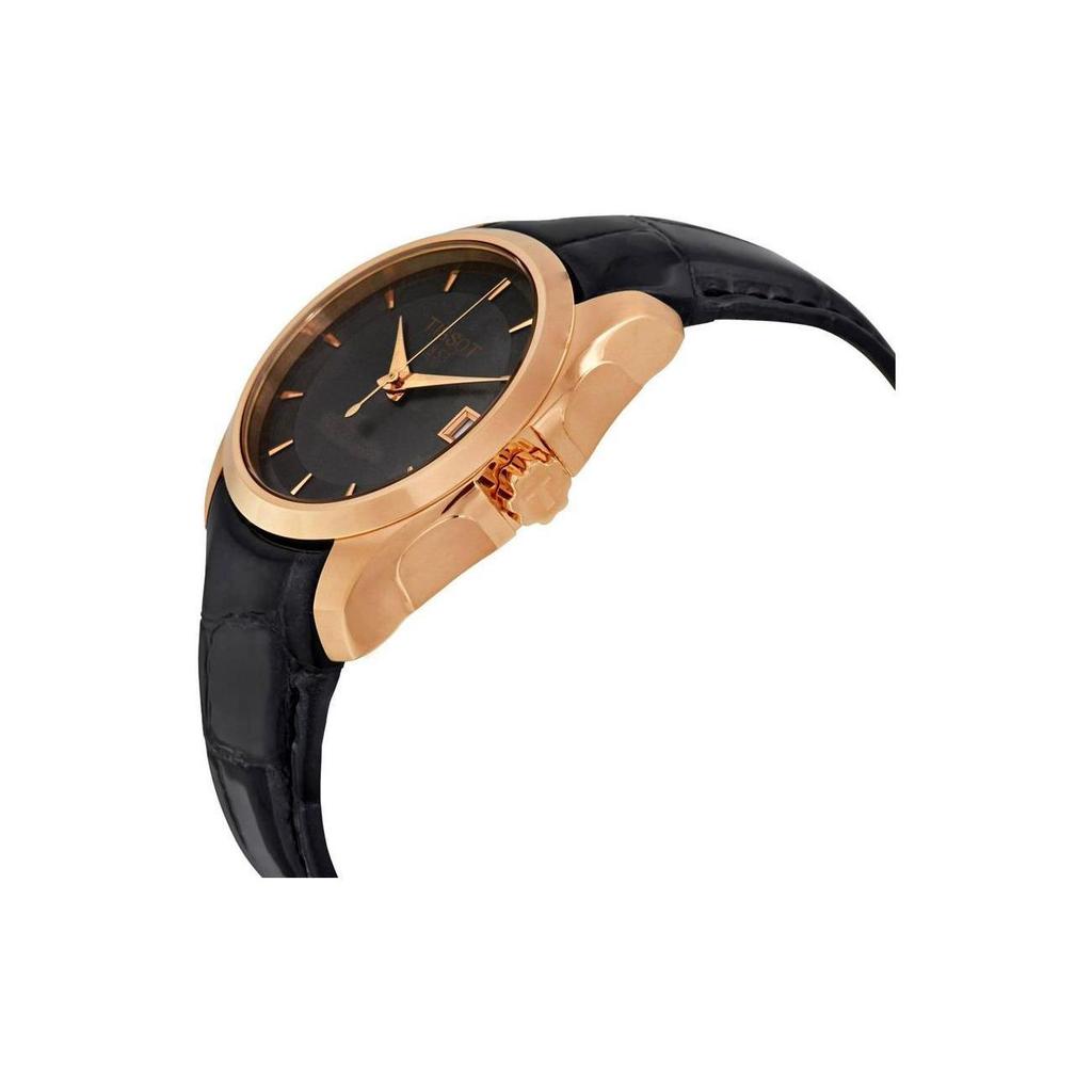 Tissot Автоматические механические женские часы Kutu Collection 32 мм Черный циферблат Корпус из нержавеющей стали T035.207.36.061.00