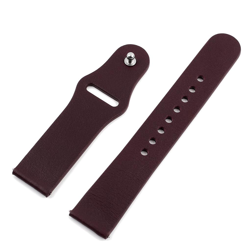 Leather Watch Strap 20mm Wristband Bracelet Quick Release Soft Sports Watchband for Smartwatch Band Watches Accessories