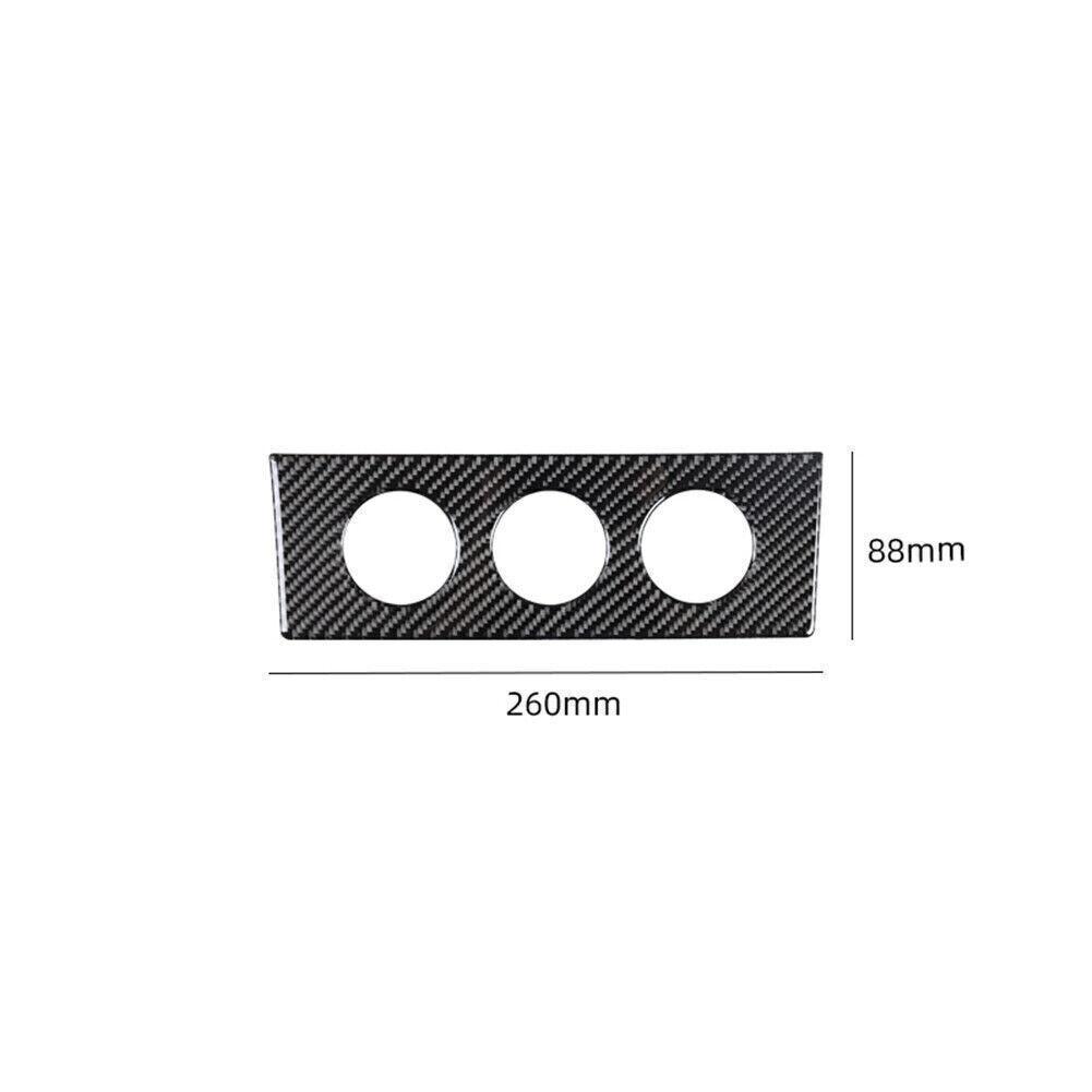 Carbon Fiber Interior Climate Console Cover Trim For Jeep Liberty 2008-12