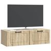Wall Mounted TV Cabinet in Sonoma Oak 98 x 41 x 30 cm