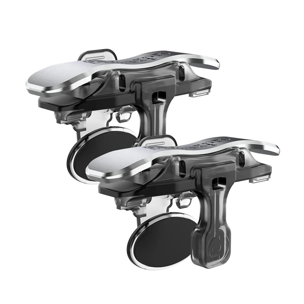 X8 Mobile Game Trigger For PUBG Phone Gaming Controller 6 Finger Trigger Sensitive Shooting Gamepad L1 R1 Aim Keys Gaming Handle