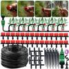 Garden Drip Irrigation Automatic Watering System Kit 1/4'' Nozzles for Bonsai Pot Plant Lawn Flower Vegetable Greenhouse