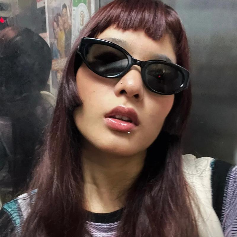 Солнцезащитные очки женские кошачий глаз Hottie Trend супер крутые солнцезащитные очки с защитой от ультрафиолета в стиле хип-хоп мужские
