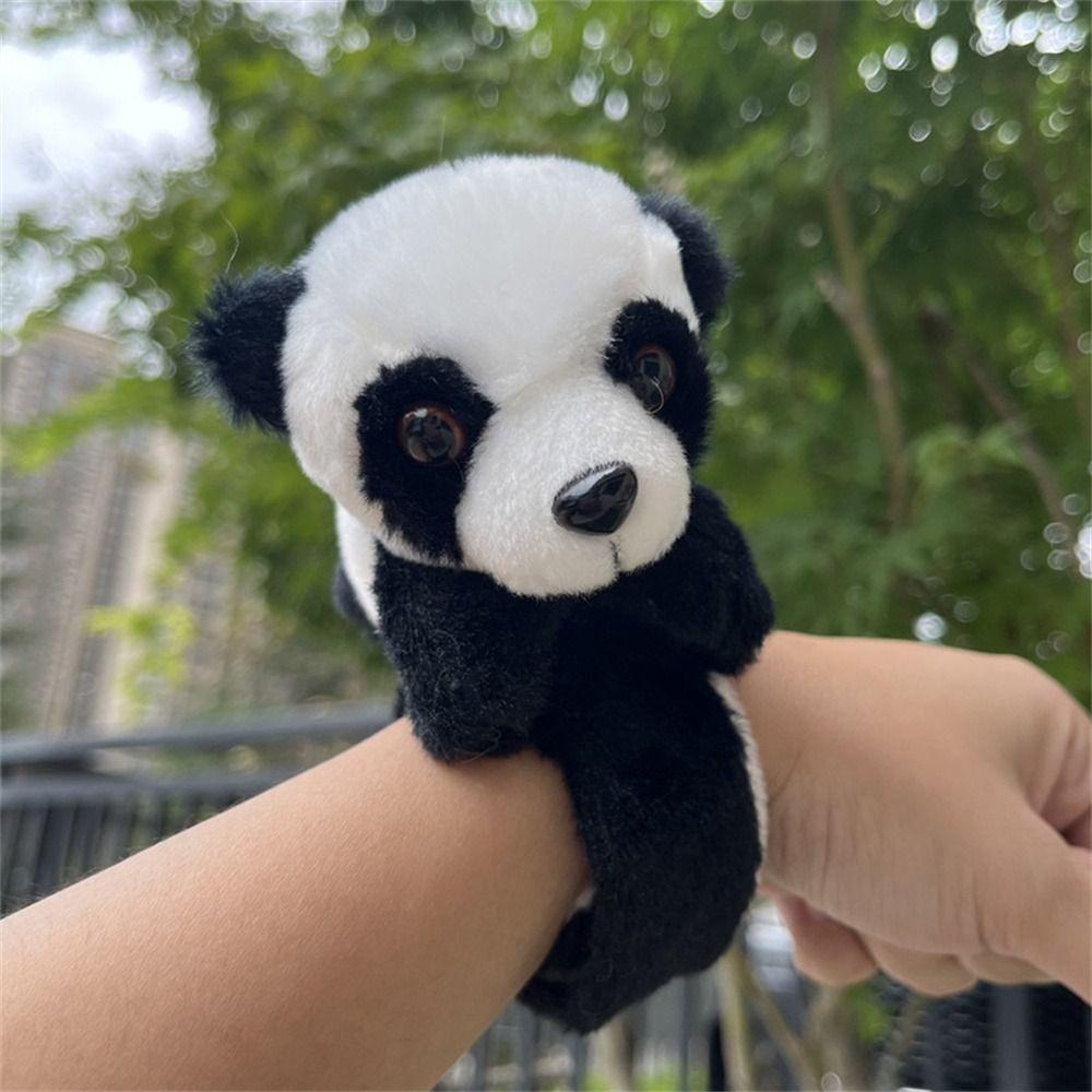 Clap Circle Stuffed Animal Wristband Jungle Animal Cartoon Slap Bracelet Gift Toy Party Supplies
