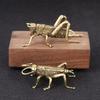 Unique Brass Sculpture Handmade Collectable Copper Office Tea Table Naughty Spoof Animal Ornament Crafts Bedroom Decor
