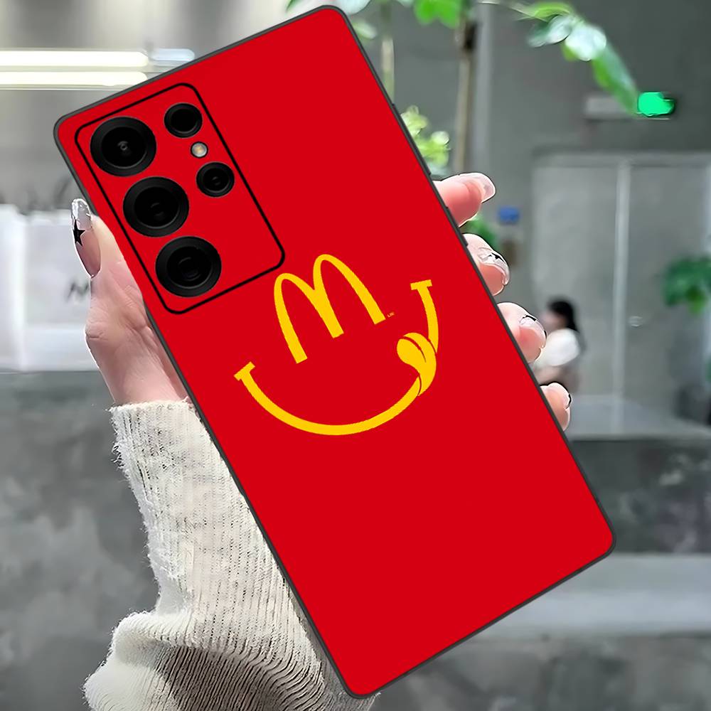 M Известный ЛОГОТИП M-McDonaldes Чехол для Телефона Для Samsung S 24 Fe 25 Ultra Plus 20 Lite 21 30 22 23 24 22 Ultra 5G Fundas