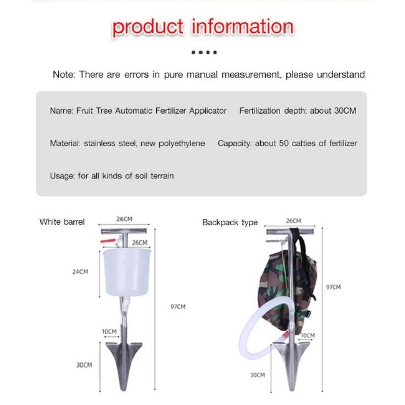 Fruit Tree Automatic Fertilizer Applicator Small Fertilizer Spreader Agricultural Corn Spot Sowing Top Dressing Shovel Spreader