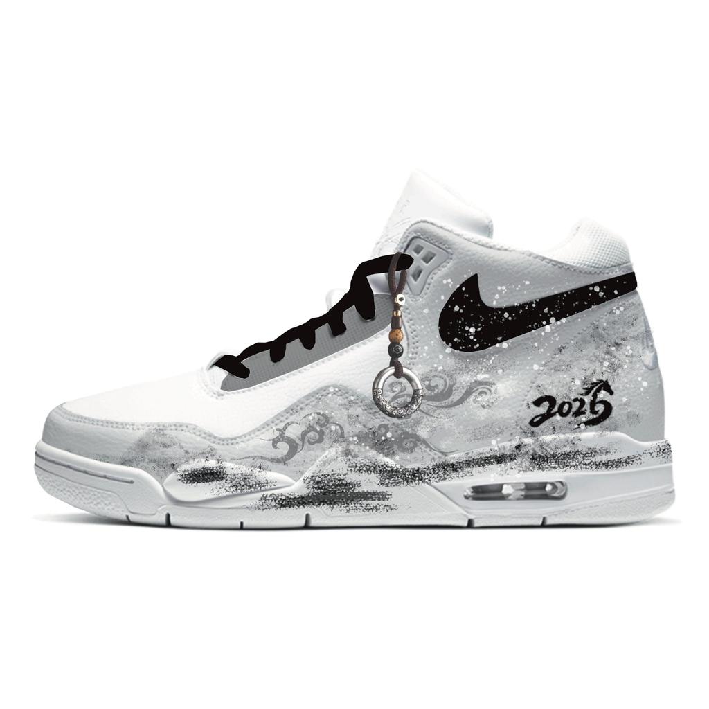 Nike Flight Legacy Божественный Конь Приносит Благоприятность Устойчивый к истиранию Устойчивый к истиранию Средняя высота BQ4212-101(Team1744-)
