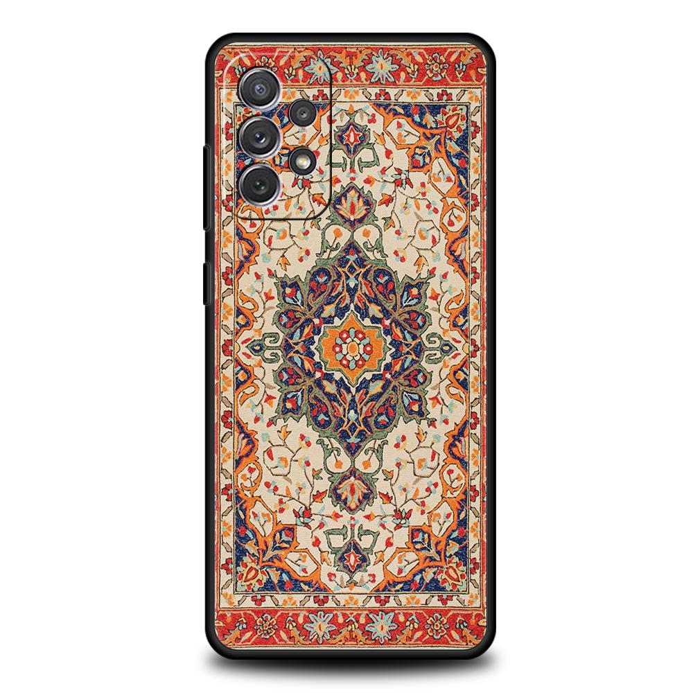 Чехол для Samsung A15 A13 A35 A55 A51 A71 A41 A31 A21S A03S A05 A17 A23 A25 A33 A53 A73 5G A07 4G Cover Персидский Цветочный Узор