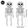 100'' Halloween Skull Balloon Giant Skeleton Foil Balloon Skeleton Birthday Party Supplies Spooky Halloween Balloons Decorations