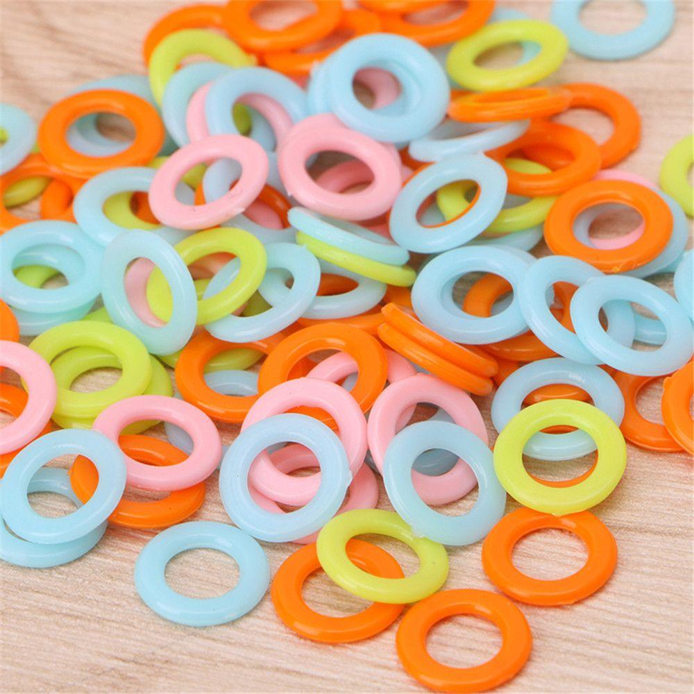 Latching Sewing Accessory Plastic Locking Stitch Markers Knitting Tool Crochet Ring Mark Circle