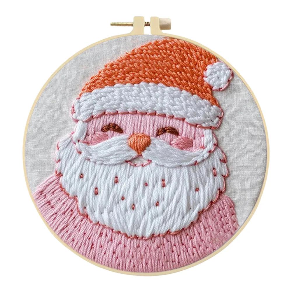 Наборы для вышивания крестом на Хэллоуин с пяльцами, цветной нитью и тканью для начинающих, DIY художественное украшение, наборы для вышивания крестом