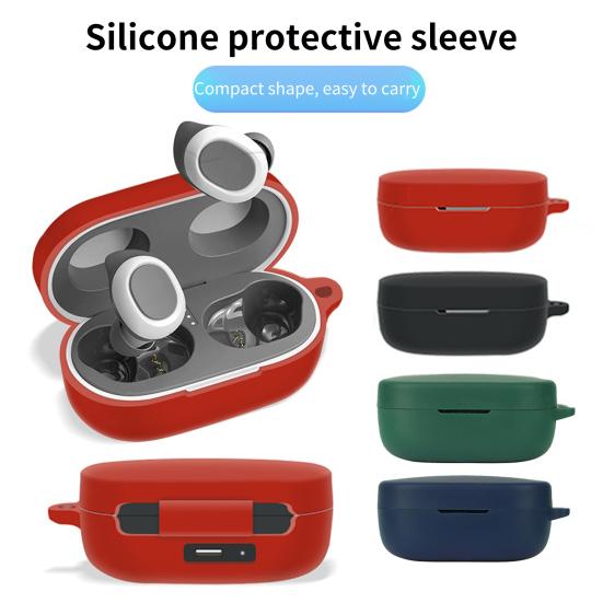 Earphone Cover Soft Anti-fall Silicone Bluetooth-compatible Headset Protective Case Latch Hooks