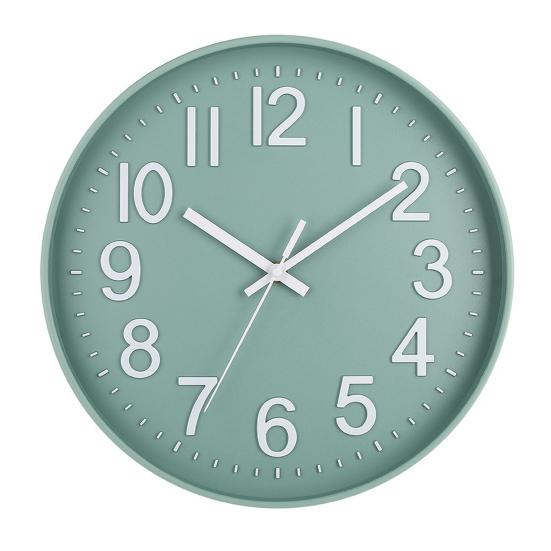 Wall Clock Large Numerals Design Easy-to-Read Battery Operated Modern Silent Non-Ticking Round Clock Wall Decoration