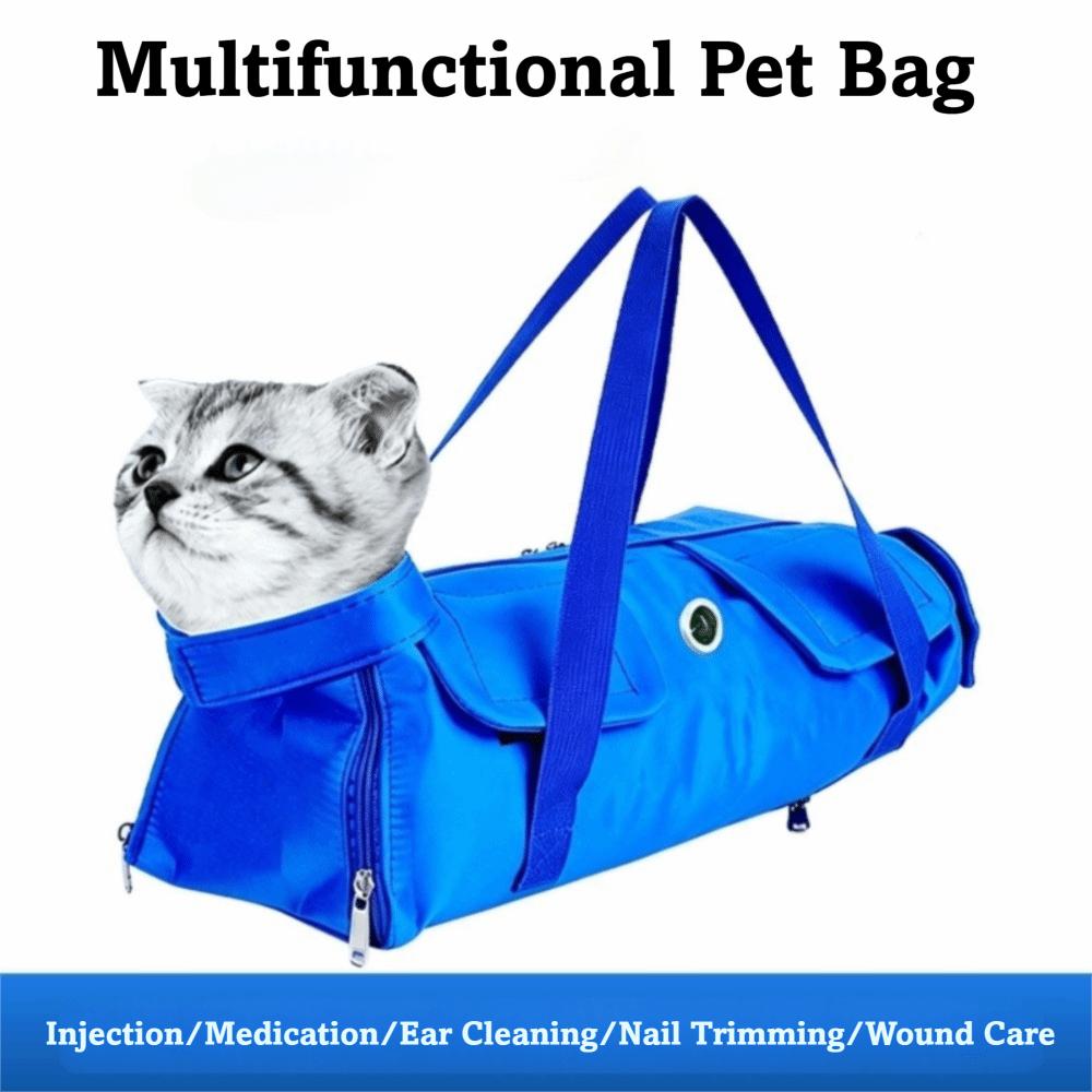 Double Shoulder Pet Travel Bag Breathable Cat Injection Bag Portable Cat Bathing Bag  Pet Supplies