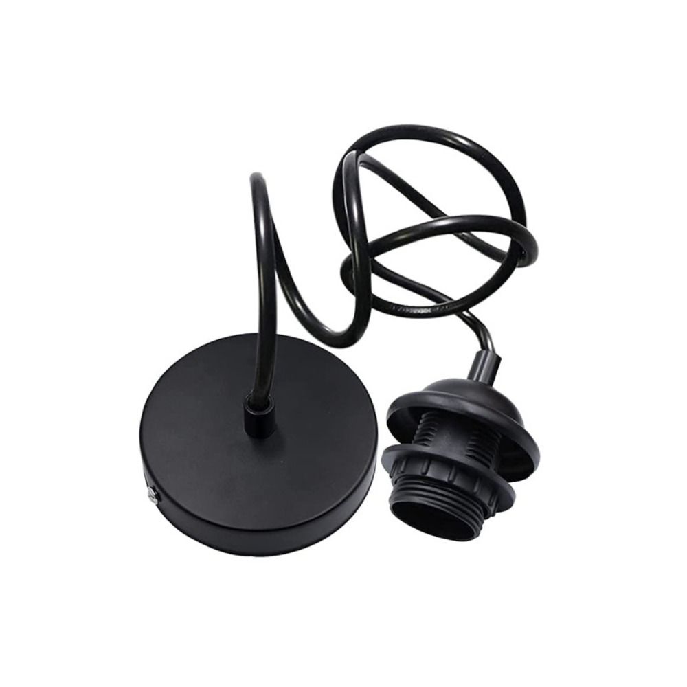 Основание потолочного светильника с полузубцами и кабелем 1 м Основание абажура E27 Подвесной держатель лампы Подвесной светильник