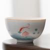 Shangqi Hand-painted Suet Jade Porcelain Kung Fu Master Teacup