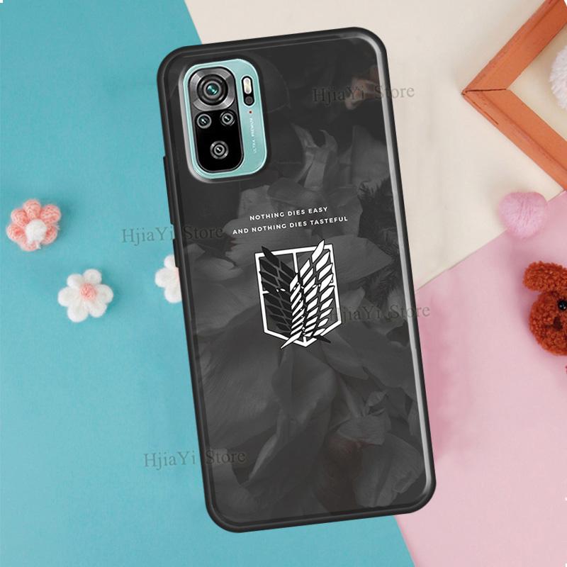 Атака титанов Shingeki no Kyojin Чехол для Xiaomi Redmi Note 10 9 8 Pro 9S 8T Мягкий чехол для Redmi 9 9A 9C 9T 8A K40 Funda