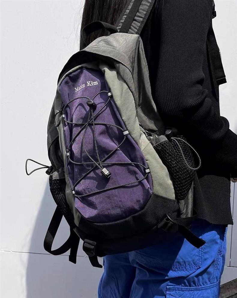 Kconnect MatinKim Ретро Спортивный Рюкзак с Цветными Блоками и Кулиской