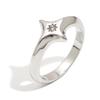 E.B.belle Four-pointed star Zircon Ring Stainless Steel Minimalist Style Creative Personalized Jewelry For Women