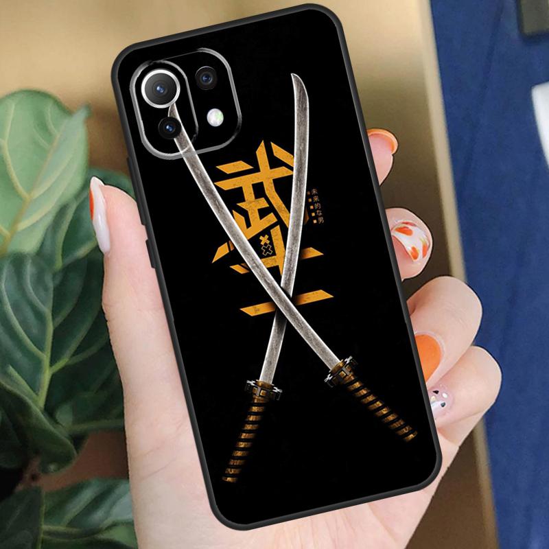 Японский чехол-катана для Xiaomi 15 14 Ultra 13T 14T 15T Pro 17 Pro Max POCO F8 F7 F5 F6 X5 X6 X7 Pro Coque