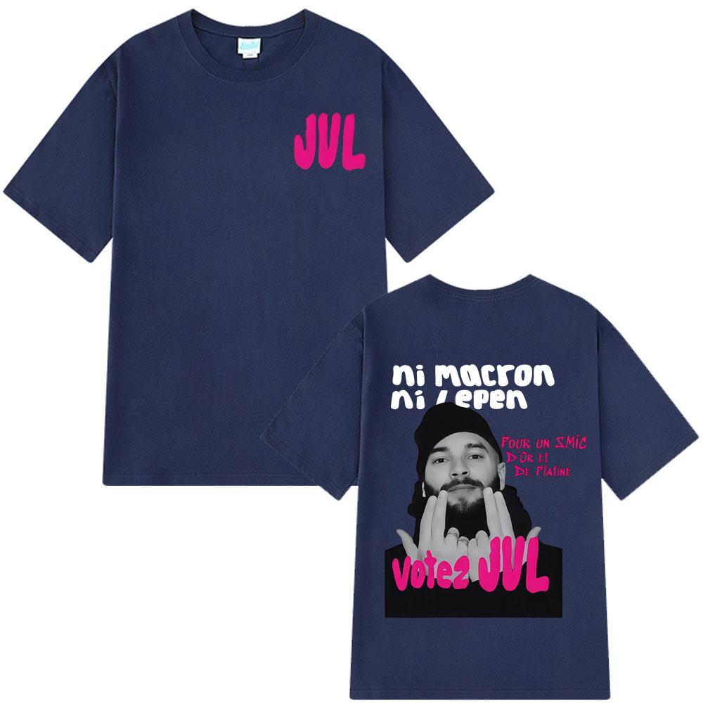 2027 Cool French Rapper JUL Fashion Graphics T-shirts Unisex WoUnisex Hip-hop T-shirt Short-sleeved Casual Aesthetic Trendy T-shirt St