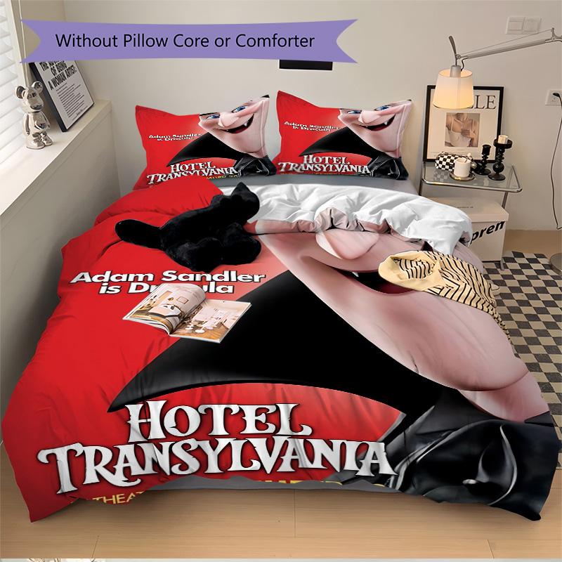 Hotel Transylvania Adventure Print 3Pcs Bedding Setduvet Cover With 2 Bedropillowcase Home Birthday Gift