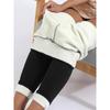 Winter Large Size Velvet Womens Solid Color Thick Pants Fleece Thick Elastic Leggings