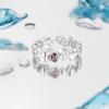 Кольцо INS Cold Style Purple Diamond Lovely S925 Sterling Silver Ring для женщин, особый интересный дизайн, легкое, роскошное, высококачественное, нейтральное кольцо