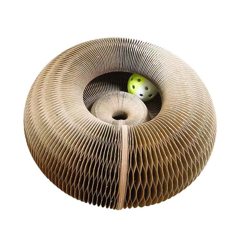 Волшебная игрушка для кошек Интерактивные игрушки-мячи для кошек для развлечения VIP-клиентов Множество форм Гофрированная бумага Кошачий домик Товары для животных