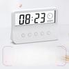 Student Electronic Alarm Clock Smart Mute Simple Children's Bedroom Multi Function Bedside Table Temperature Weather Display Table