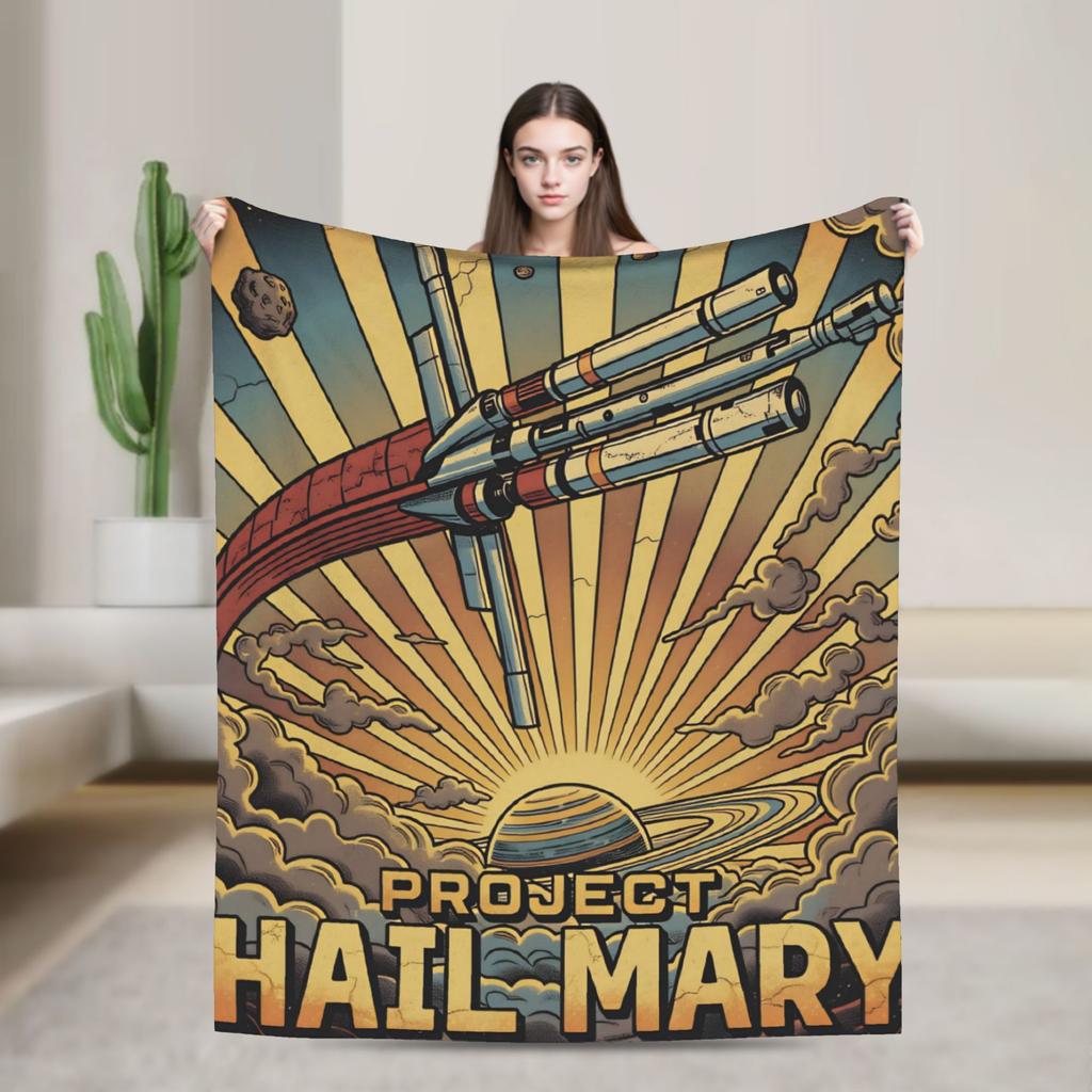 Ryland Grace Project Hail Mary Fan Concept Art Blankets Cozy Throw Blanket Spring Adults Girls Outdoor Picnic Bedspread