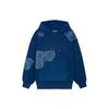 Li-Ning Badfive Sichuan Blue Print Series Round Neck Pullover Long Sleeve Sweatshirt Men Tops Medium-Blue AWDRB71-1