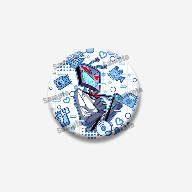 Anime Cartoon Character Vox Soft Button Pins Handmade Role Playing Brooch Backpack Clothing Jewelry Badge Prop Souvenir Gifts