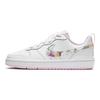 Nike Детские кроссовки Court Borough Low 2 SE GS Floral Swoosh Белый Светло-Арктически-Розовый Многоцветный CK5426-100