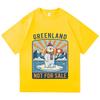 Greenland Not for Sale T-Shirt Fashion Unisex/Women Harajuku Graphic T-Shirt Unisex High Quality Aesthetic Vintage Cotton Shirts