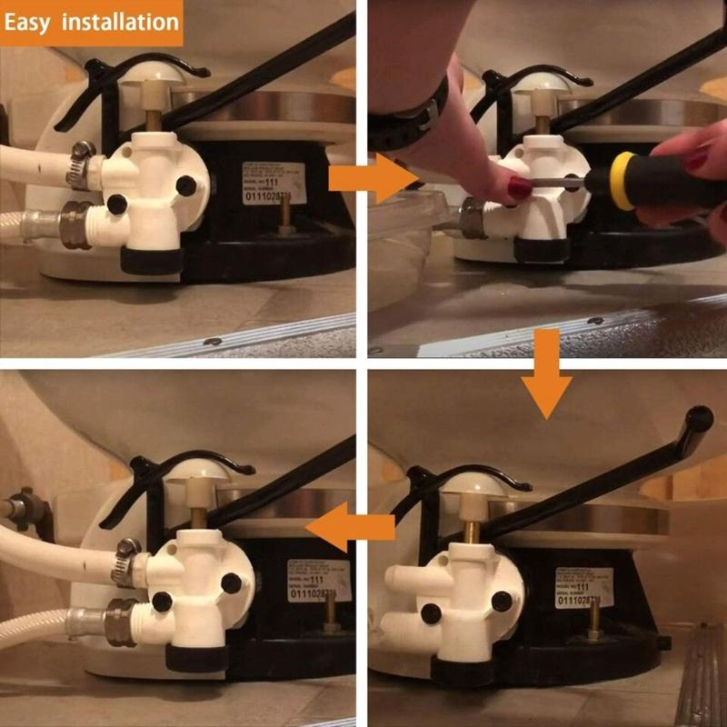 Toilet Flush Valves Assembly 385314349 - Campers, Trailer, Boats, & RVs Toilet Repair Kit for Sealand Vacuflush