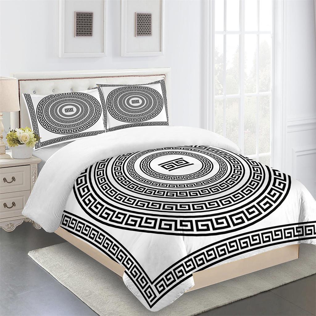 Роскошный бренд Lion Black Design Baroque King Queen Twin Полный комплект постельного белья Односпальная двуспальная кровать Комплект пододеяльников и 2 наволочки