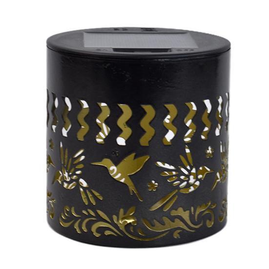 Solar Wall Light, Hummingbird Butterfly Projection Lantern, Waterproof Outdoor Garden Fence Lamp for Yard Patio Decor