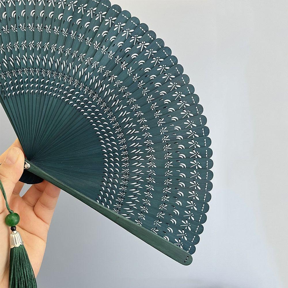 Portable Retro Hand Fan Elegant Classical Folding Fan Chinese Style Folding Bamboo Fan  Home Decor