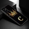 Golden Crown Letters Phone Case For Samsung Galaxy A21 A30 A50 A52 S A13 A22 A32 A33 A53 A73 5G A11 A12 A31 A51 A70 A71 A72