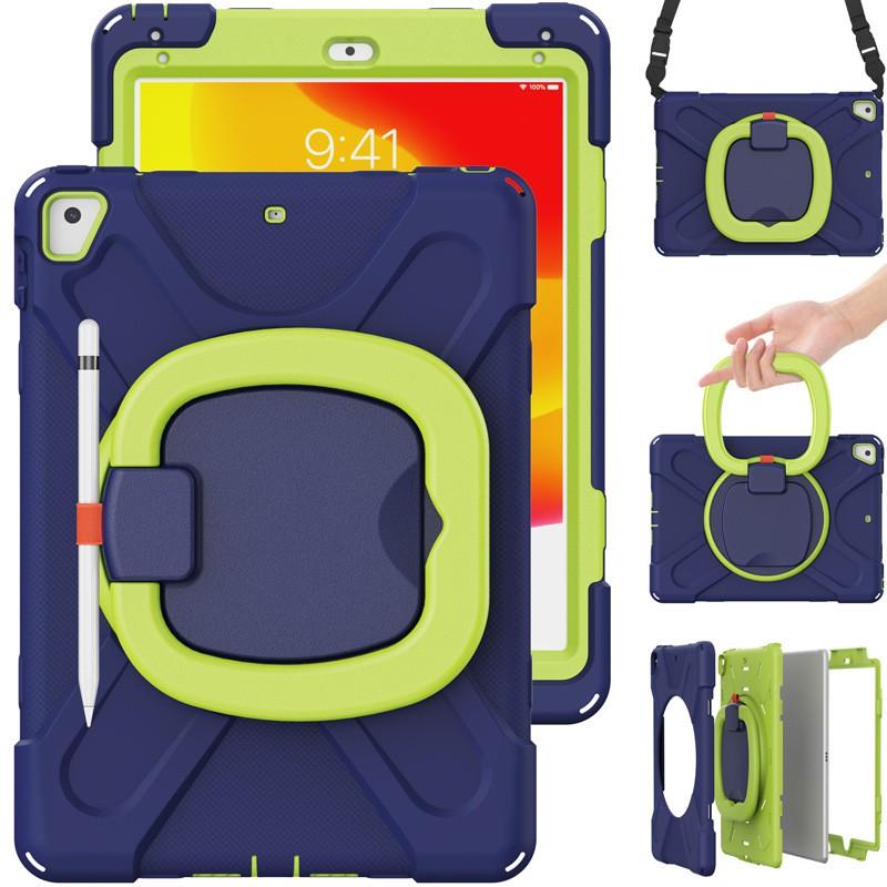 Rotating Wrist Strap Stand Case IPad 9.7 Inch Air Air2 PC Hard Shell With Shockproof Anti-Slip Grip