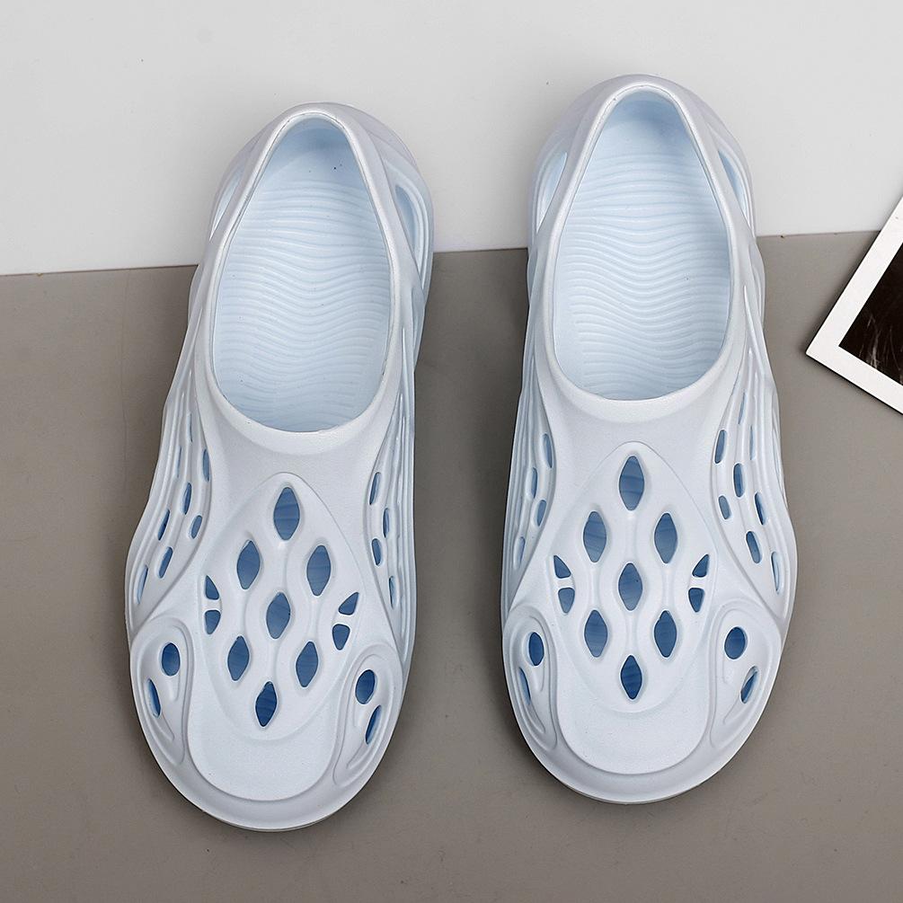 Пара кокосовых дырок обувь мужчины наступают на дерьмо чувство полые сандалии летняя пляжная обувь педаль сумка головные тапочки прилив