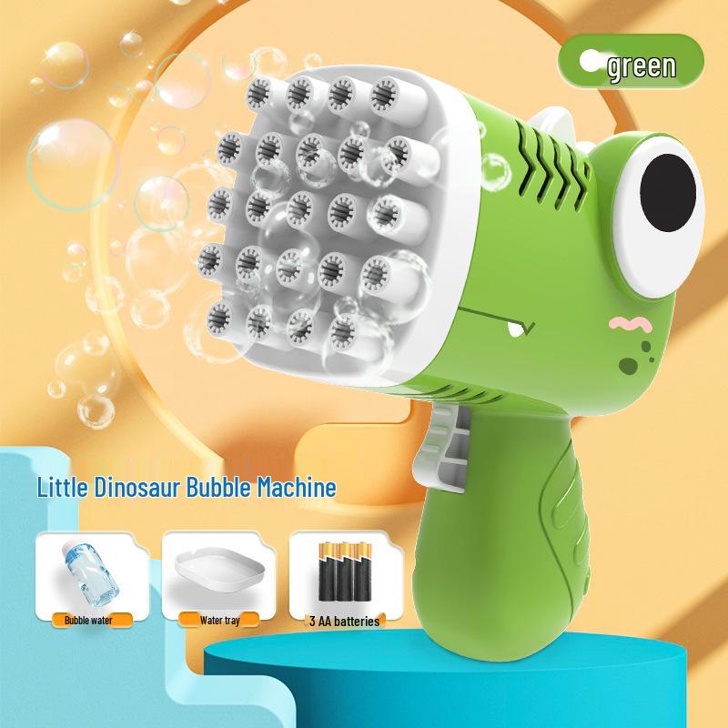 Детский пистолет с мыльными пузырями в виде динозавра - Полуавтоматический, Герметичный, Ручная игрушка