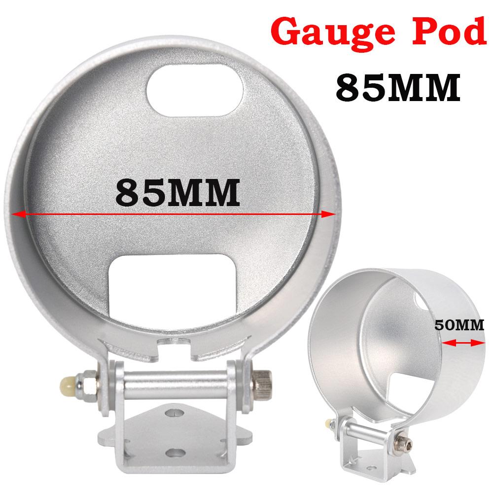 2" 52mm / 85mm Universal Single Hand Holes Aluminium Gauge Holder Bracket Gasket Dash Gauge Meter Pod Mount Holder Gauge Holder