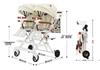 Складная коляска для двойни: Двустороннее сиденье, Сидит/Наклоняется, Защита от столкновений, Идеально для детей разного возраста, Идеально для прогулок