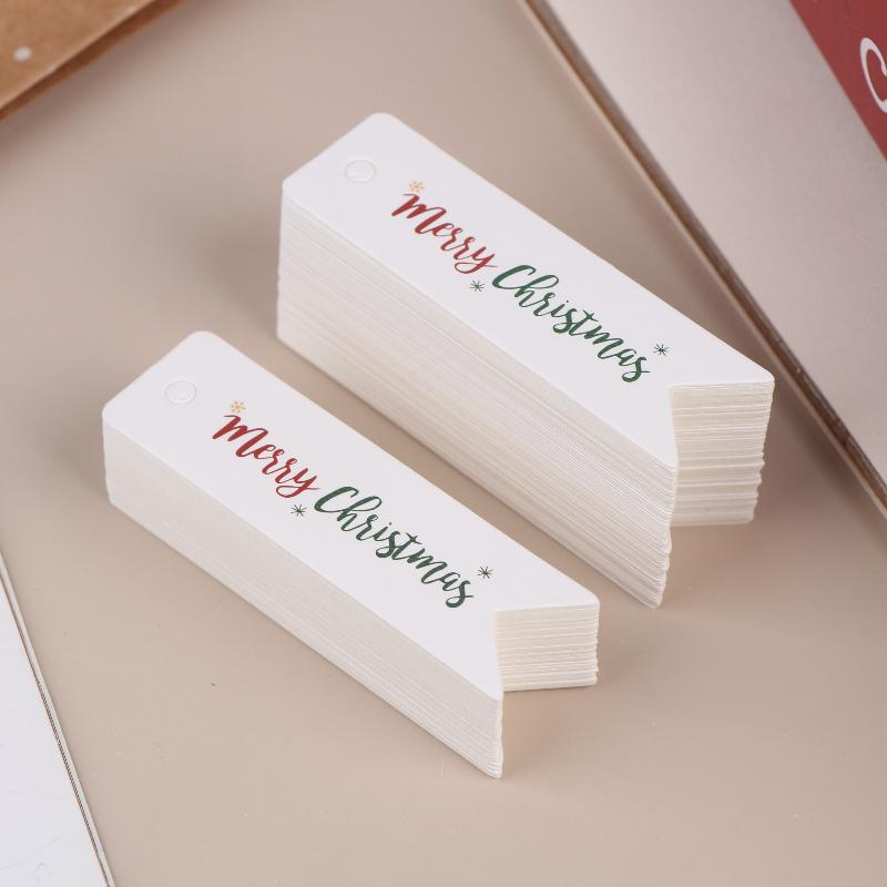 100 шт. Декоративные рождественские подвесные бирки; Идеально для персонализации праздничных подарков