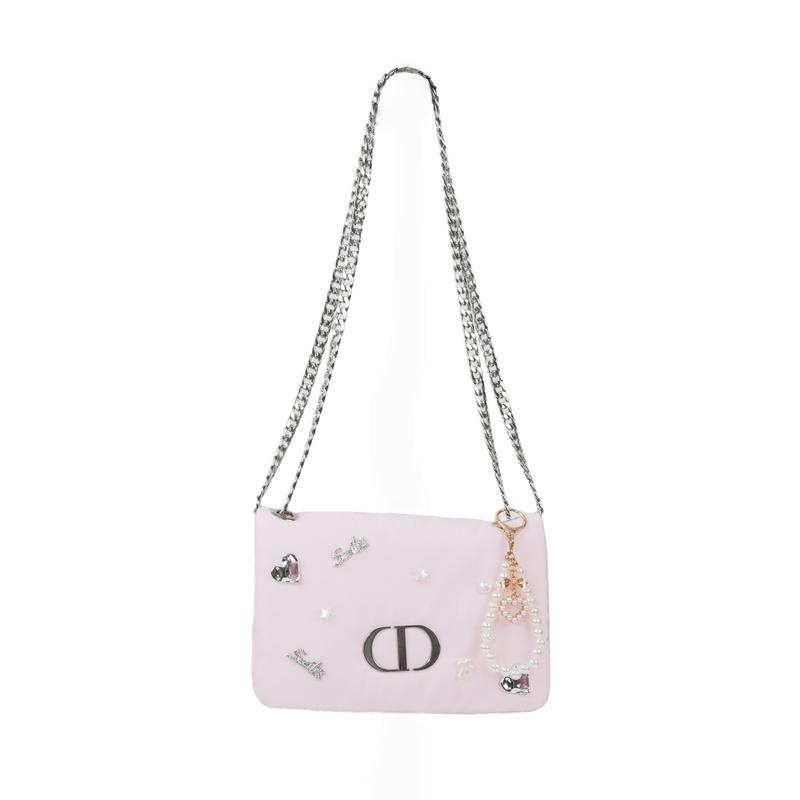 Dior Стиль DIY Косметичка Розовое Сердце Звезда Цепочка Нишевый Модный Высококачественный Милый Простой Модный Универсальный Классический Изысканный Хранение Портативный